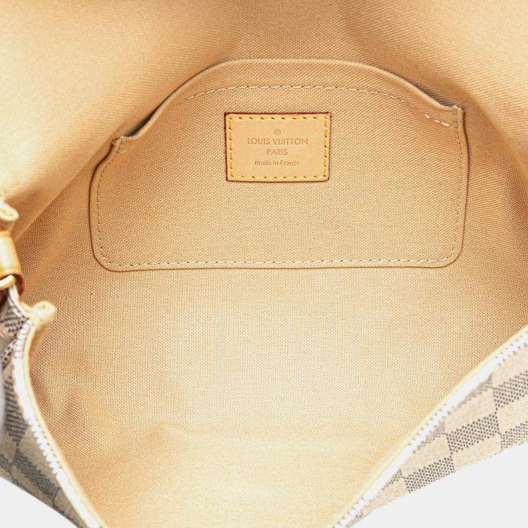 Pre Owned Louis Vuitton White Damier Azur Favorite MM