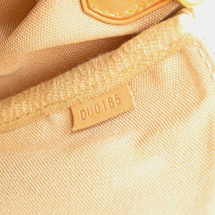 Pre Owned Louis Vuitton White Damier Azur Favorite MM