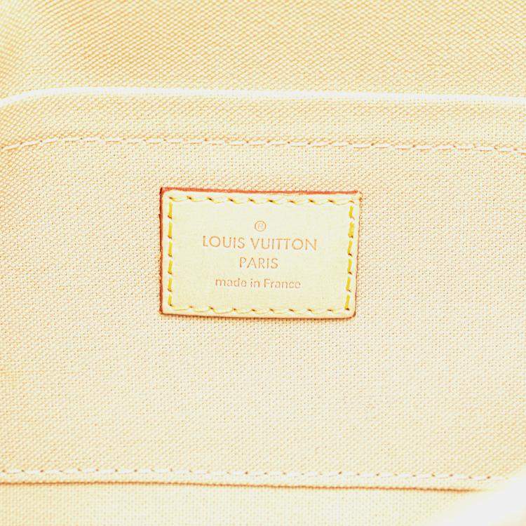 Pre Owned Louis Vuitton White Damier Azur Favorite MM