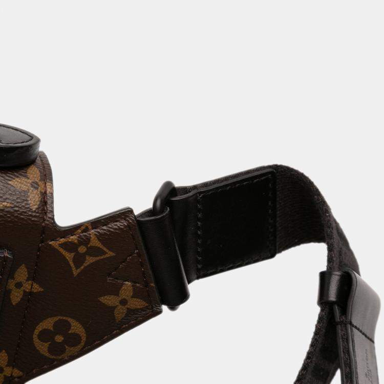 Pre Owned Louis Vuitton Brown Monogram S Lock Sling