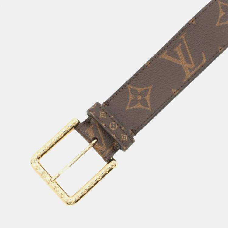 Pre Owned Louis Vuitton Brown Monogram Daily Multi Pocket 30mm Belt