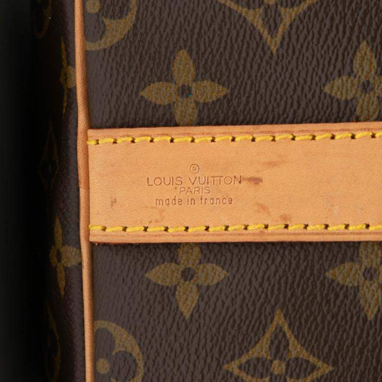 Pre Owned Louis Vuitton Brown Monogram Keepall Bandouliere 60