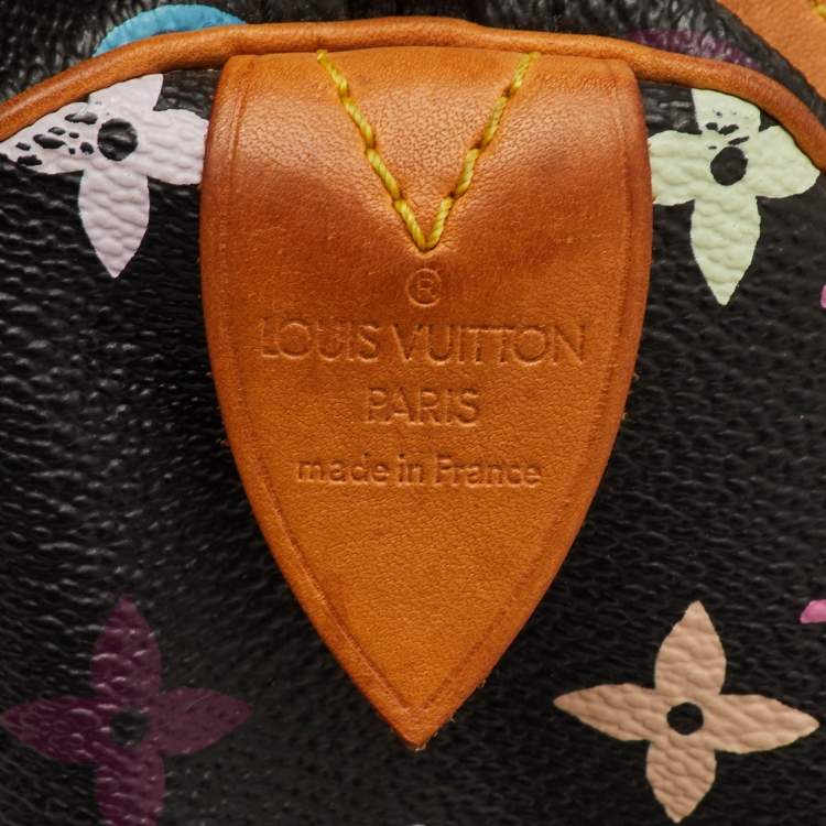 مملوكة مسبقًا Louis Vuitton Speedy 30 Black Monogram Multicolore Canvas Bag