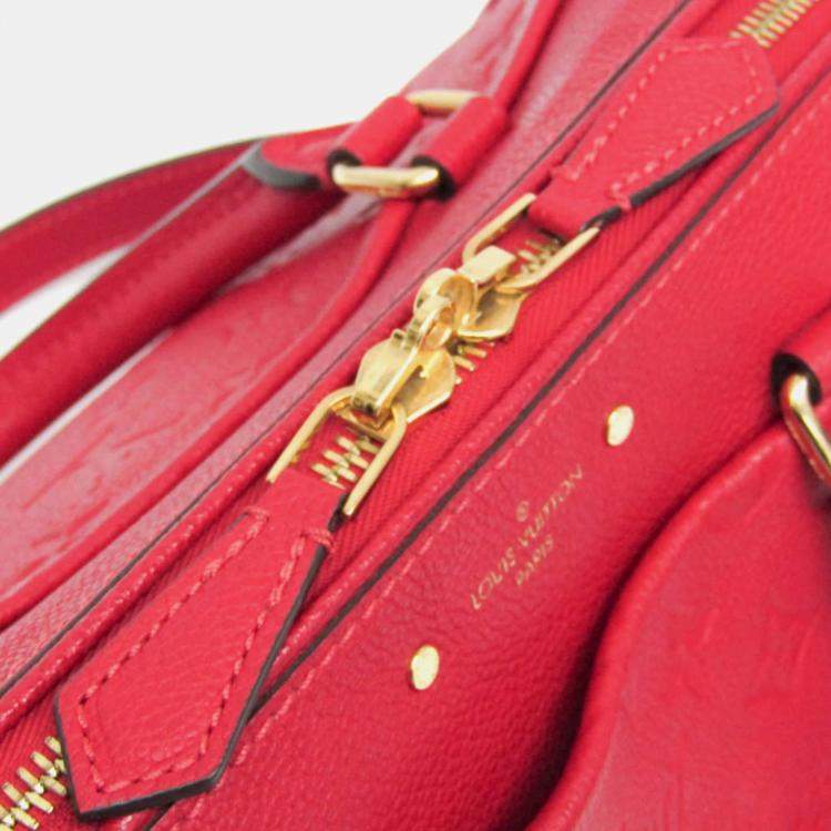 مملوكة مسبقًا Louis Vuitton Empreinte Speedy Bandlier 25NM Shoulder Bag Cerise Red Color