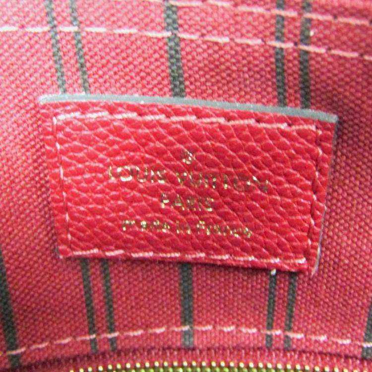 مملوكة مسبقًا Louis Vuitton Empreinte Speedy Bandlier 25NM Shoulder Bag Cerise Red Color