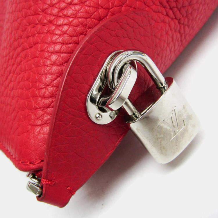 Pre Owned Louis Vuitton Parnassea Rockit PM Shoulder Bag Red Color