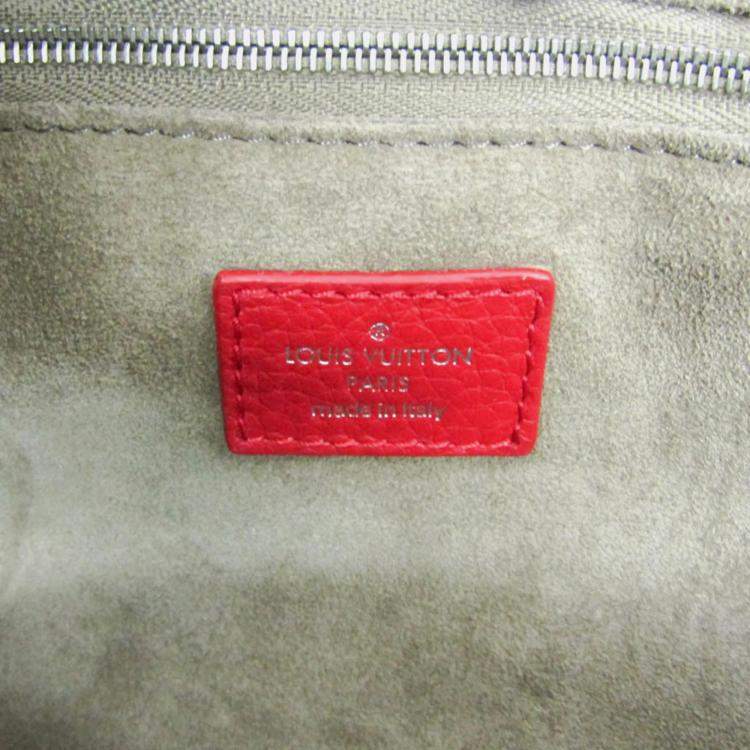 Pre Owned Louis Vuitton Parnassea Rockit PM Shoulder Bag Red Color