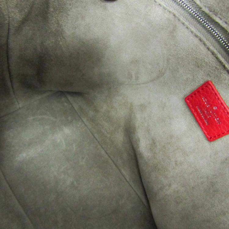 Pre Owned Louis Vuitton Parnassea Rockit PM Shoulder Bag Red Color