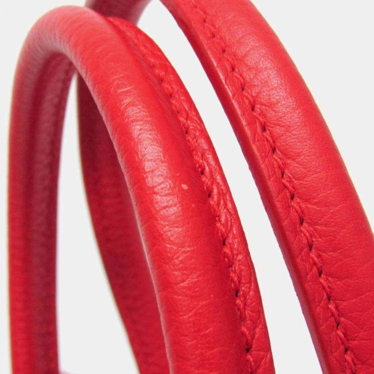 Pre Owned Louis Vuitton Parnassea Rockit PM Shoulder Bag Red Color