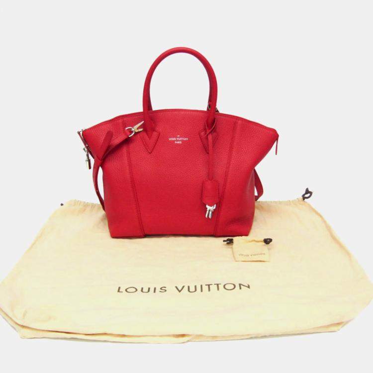 Pre Owned Louis Vuitton Parnassea Rockit PM Shoulder Bag Red Color