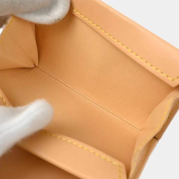 Pre Owned Louis Vuitton Porte Monnaie Plat White Multicolor Monogram Multicolore Canvas Wallet