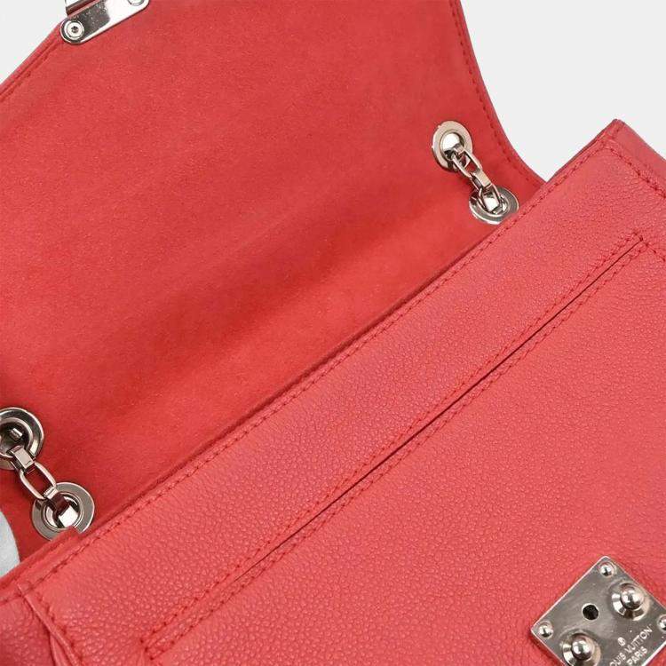 Pre Owned Louis Vuitton Saint Germain PM Pink Monogram Empreinte Leather Crossbody Bag