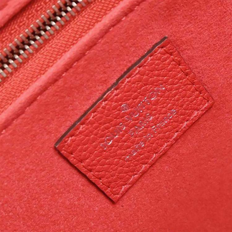 Pre Owned Louis Vuitton Saint Germain PM Pink Monogram Empreinte Leather Crossbody Bag