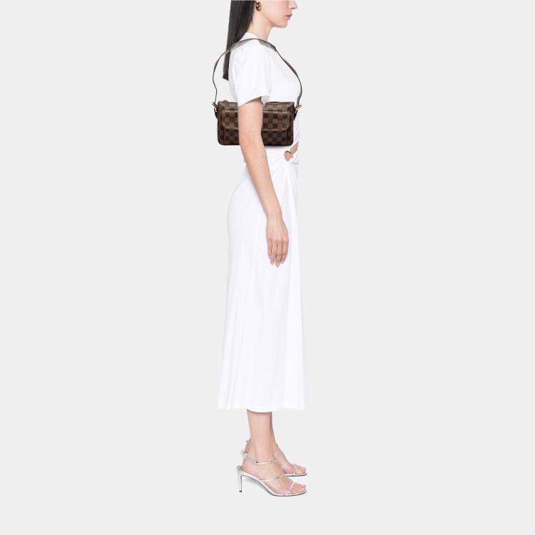 Pre Owned Louis Vuitton Brown Damier Ebene Ravello GM