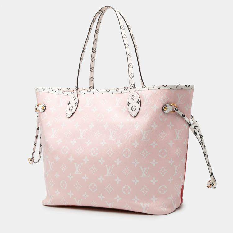 Pre Owned Louis Vuitton Red Monogram Giant Neverfull MM