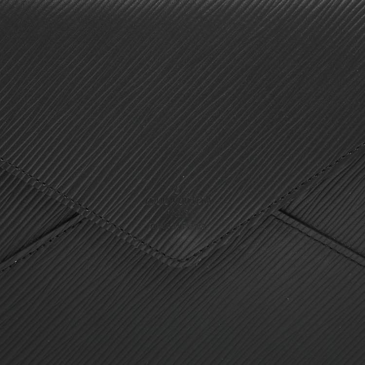 Pre Owned Louis Vuitton Kirigami Black Epi Leather Pochette