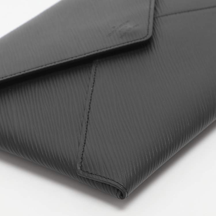 Pre Owned Louis Vuitton Kirigami Black Epi Leather Pochette