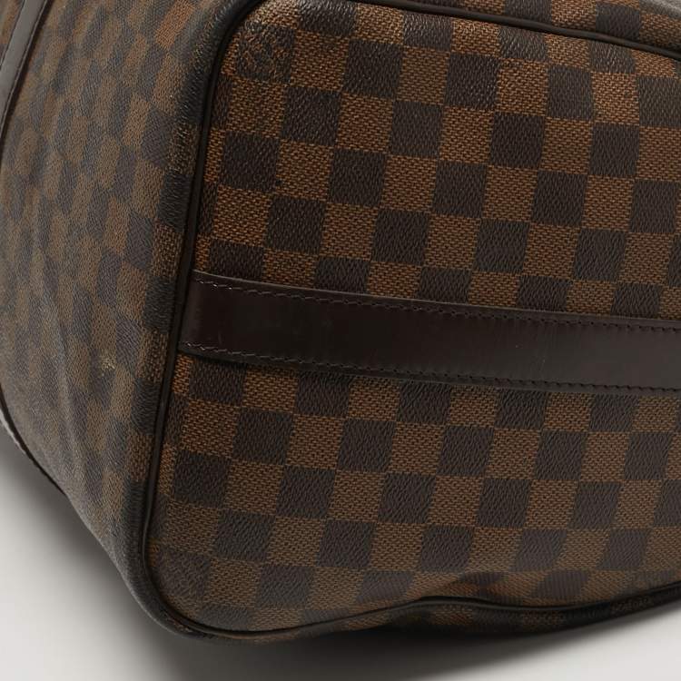 Pre Owned Louis Vuitton Keepall Bandouliere 45 Damier Ebene Canvas Bag