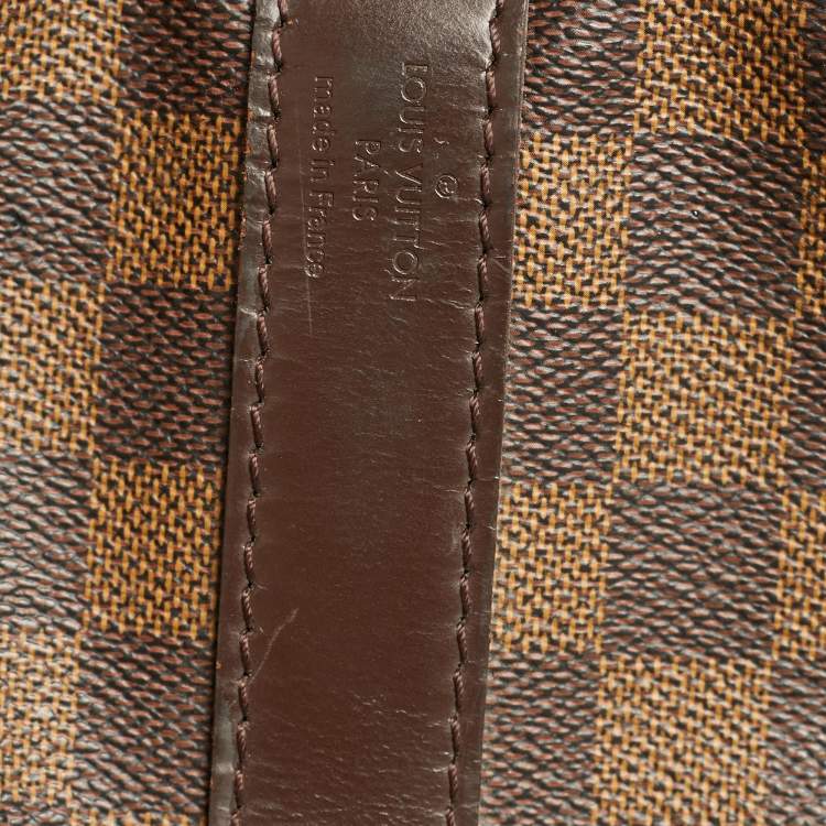 Pre Owned Louis Vuitton Keepall Bandouliere 45 Damier Ebene Canvas Bag