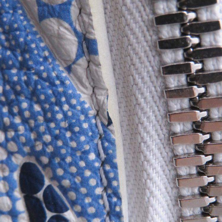 Pre Owned Louis Vuitton Lvxyk Maxi Bumbag Yayoi Kusama White/Blue Monogram Taurillon Leather