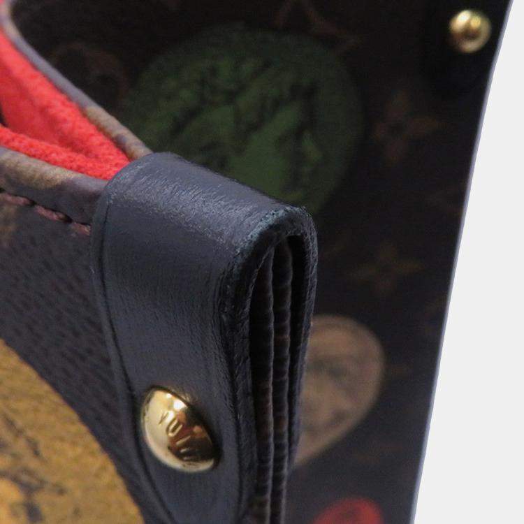 Pre Owned Louis Vuitton Onthego Fornasetti Multicolor Monogram / Cameo Size Mm