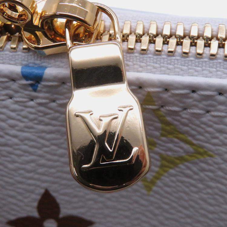 Pre Owned Louis Vuitton Lv Tm Speedy Bandouliere White Monogram Multicolor Size 25