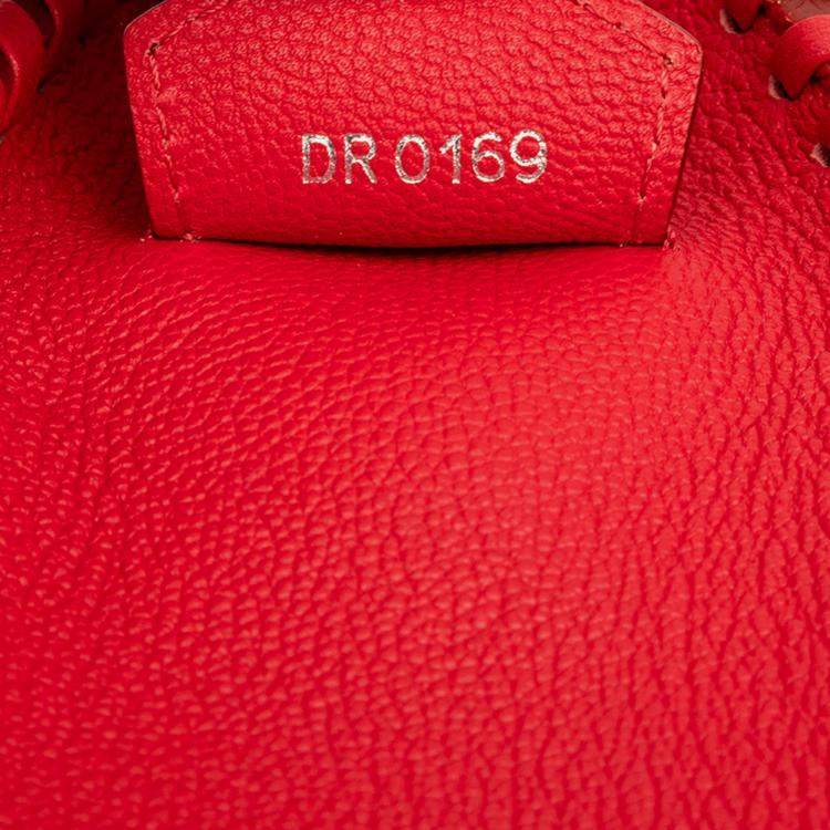 Pre Owned Louis Vuitton Red Monogram Very Leather Very Zipped