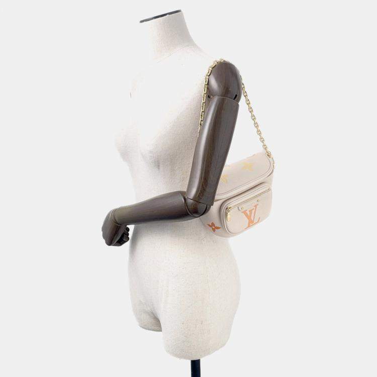 Pre Owned Louis Vuitton Mini Bumbag Ivory Monogram Empreinte Leather By The Pool