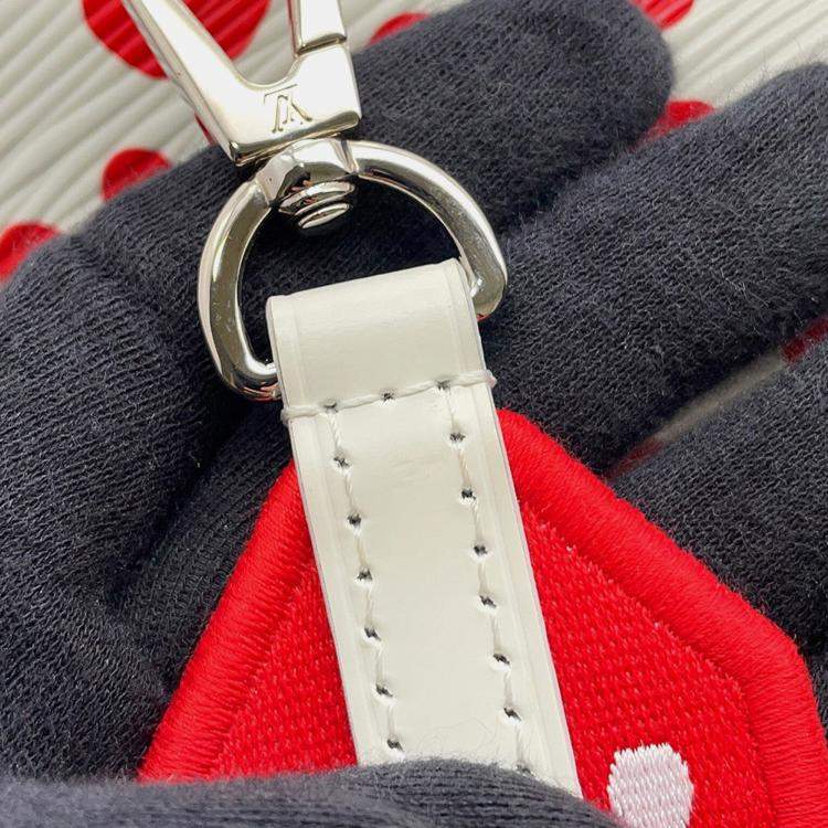 Pre Owned Louis Vuitton LV x YK 2023 Cluny White/Red Epi Leather Infinity Dot Size Mini
