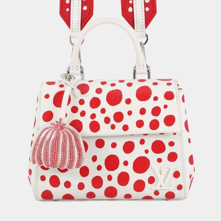 Pre Owned Louis Vuitton LV x YK 2023 Cluny White/Red Epi Leather Infinity Dot Size Mini