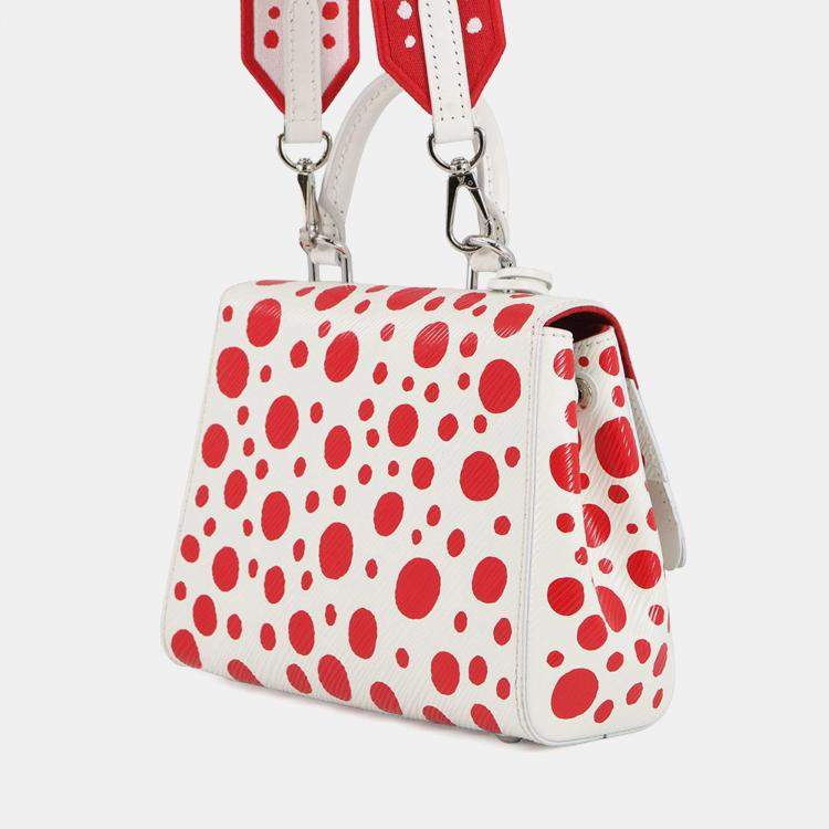 Pre Owned Louis Vuitton LV x YK 2023 Cluny White/Red Epi Leather Infinity Dot Size Mini
