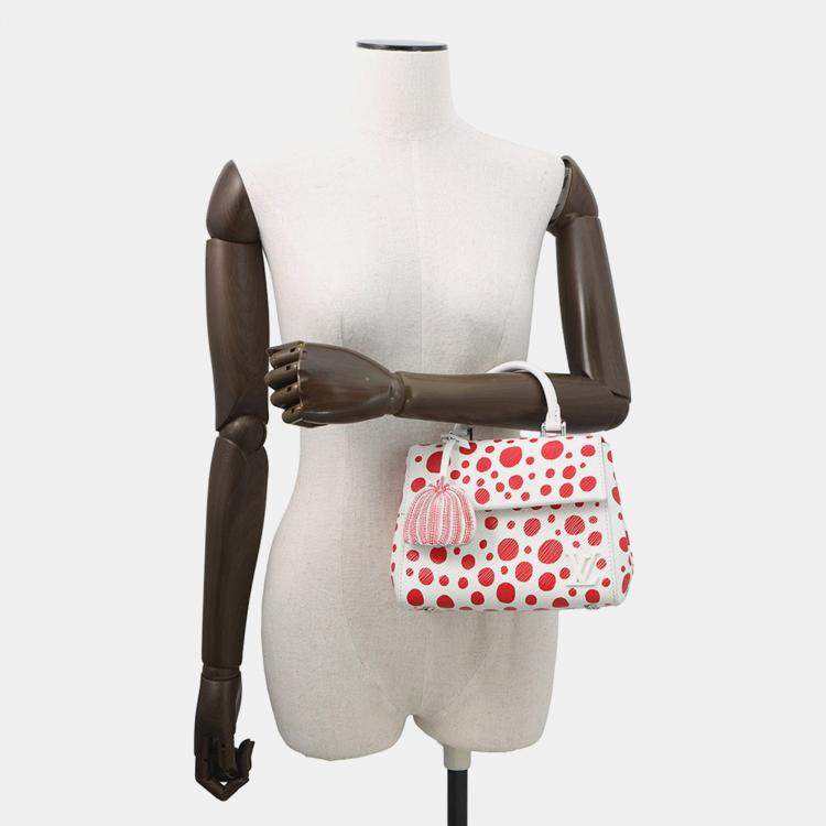 Pre Owned Louis Vuitton LV x YK 2023 Cluny White/Red Epi Leather Infinity Dot Size Mini