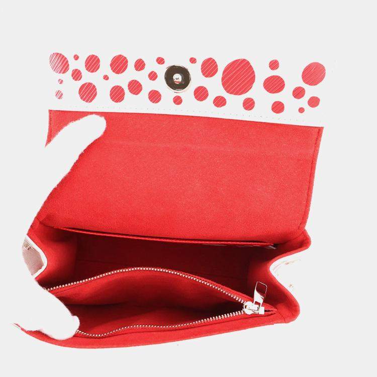 Pre Owned Louis Vuitton LV x YK 2023 Cluny White/Red Epi Leather Infinity Dot Size Mini