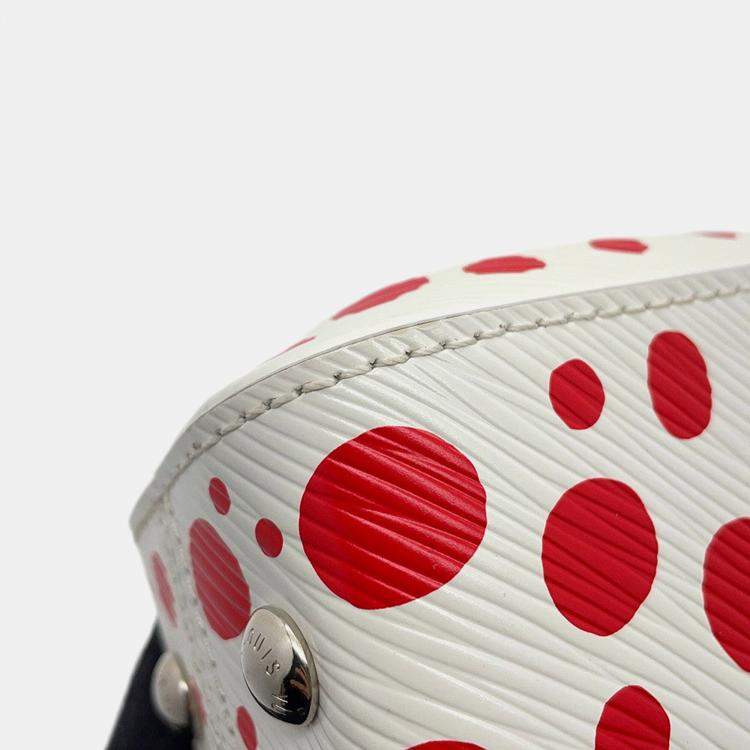 Pre Owned Louis Vuitton LV x YK 2023 Cluny White/Red Epi Leather Infinity Dot Size Mini
