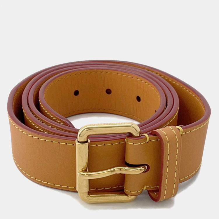 Pre Owned Louis Vuitton Spadlock Belt Pouch Brown Monogram Size PM