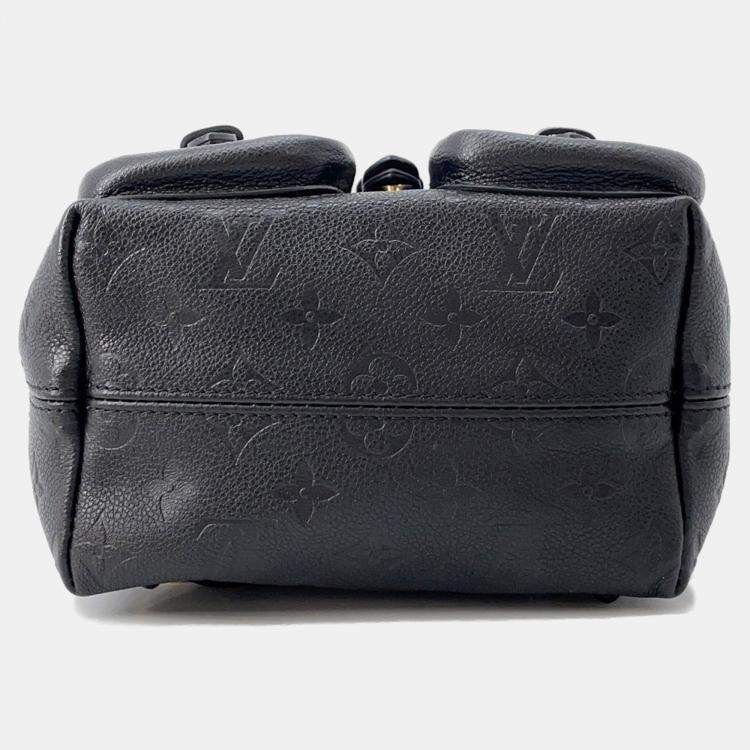مملوكة مسبقًا Louis Vuitton Backup Noir Monogram Empreinte Leather
