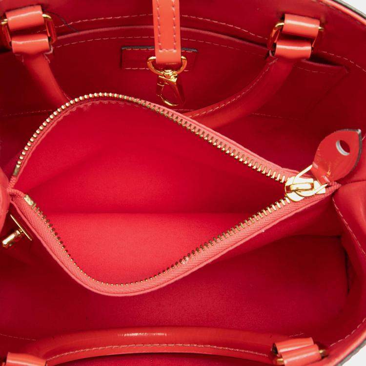 Pre Owned Louis Vuitton Orange Monogram Vernis Montaigne BB