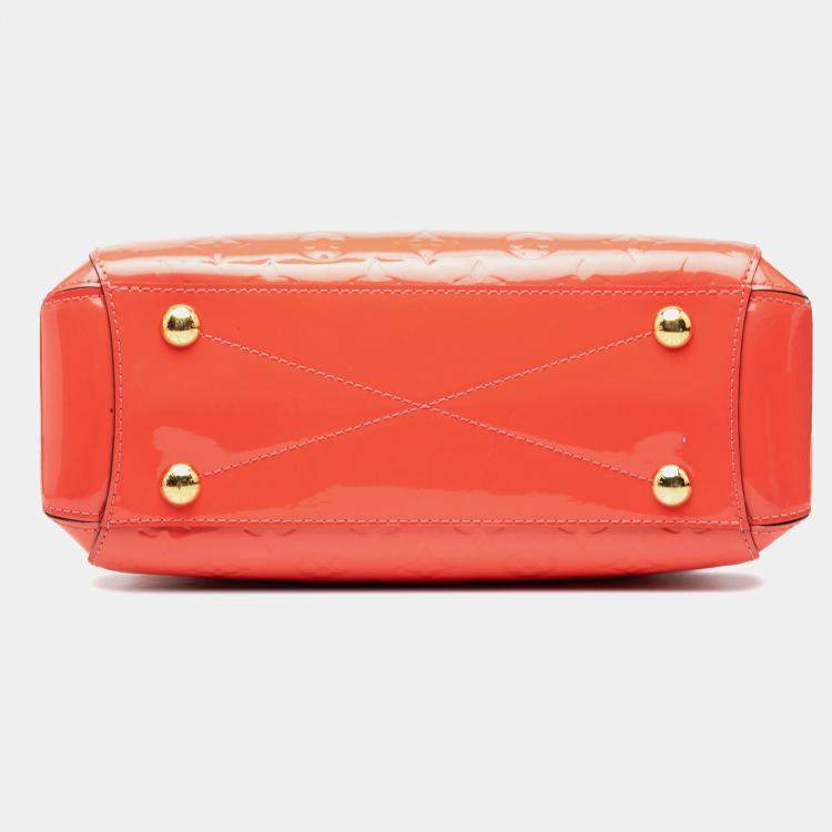 Pre Owned Louis Vuitton Orange Monogram Vernis Montaigne BB