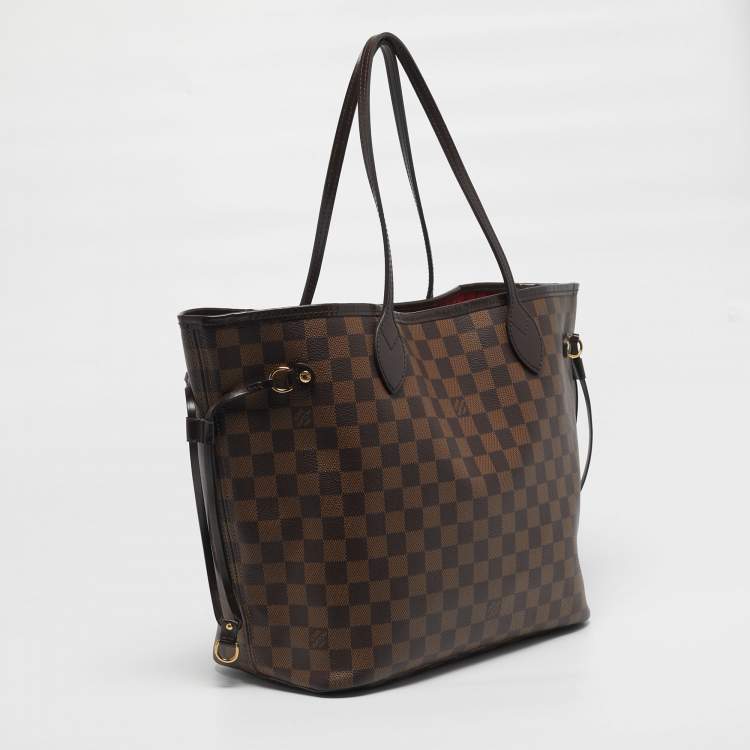 Pre Owned Louis Vuitton Neverfull MM Damier Ebene Canvas Bag