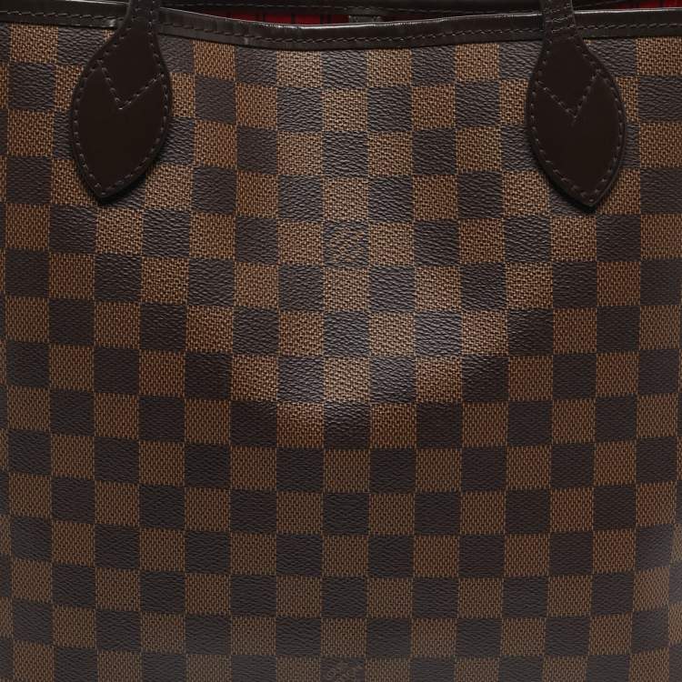 Pre Owned Louis Vuitton Neverfull MM Damier Ebene Canvas Bag