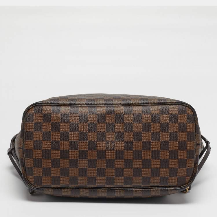 Pre Owned Louis Vuitton Neverfull MM Damier Ebene Canvas Bag