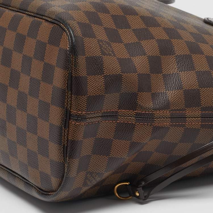 Pre Owned Louis Vuitton Neverfull MM Damier Ebene Canvas Bag