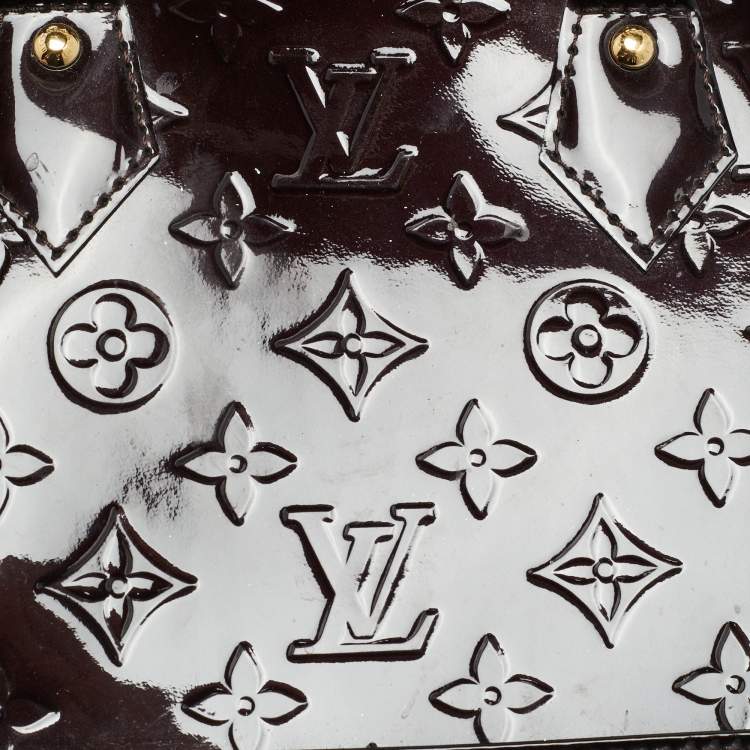 Pre Owned Louis Vuitton Alma BB Amarante Monogram Vernis Bag