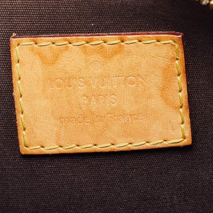 Pre Owned Louis Vuitton Alma BB Amarante Monogram Vernis Bag