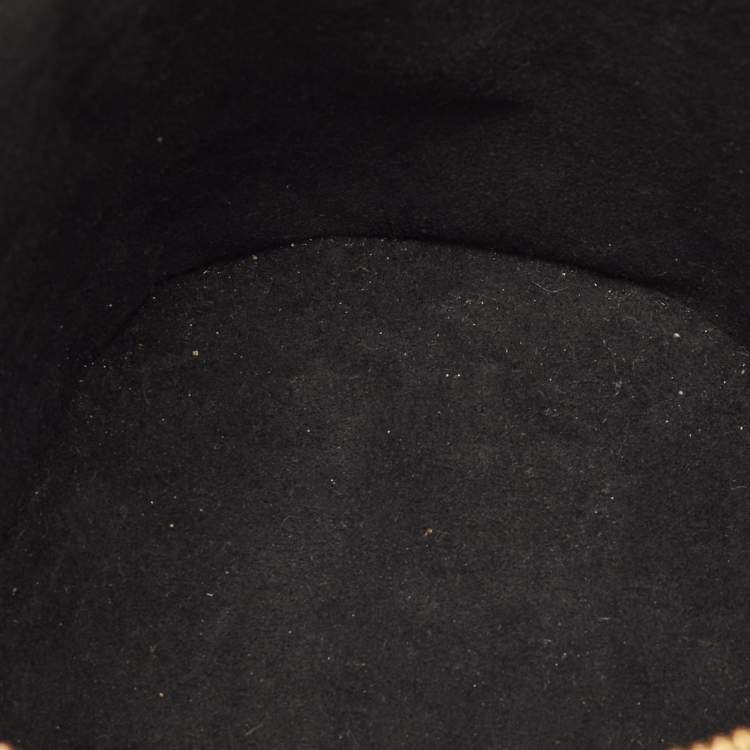 Pre Owned Louis Vuitton Cannes Monogram Reverse Canvas and Leather Bucket Bag