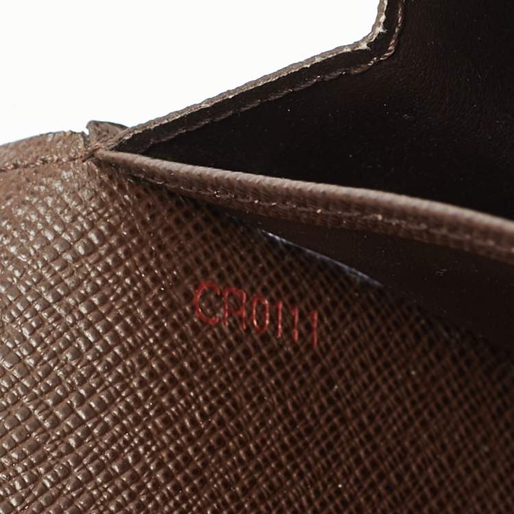 مملوكة مسبقًا Louis Vuitton Sarah Damier Ebene Canvas Wallet