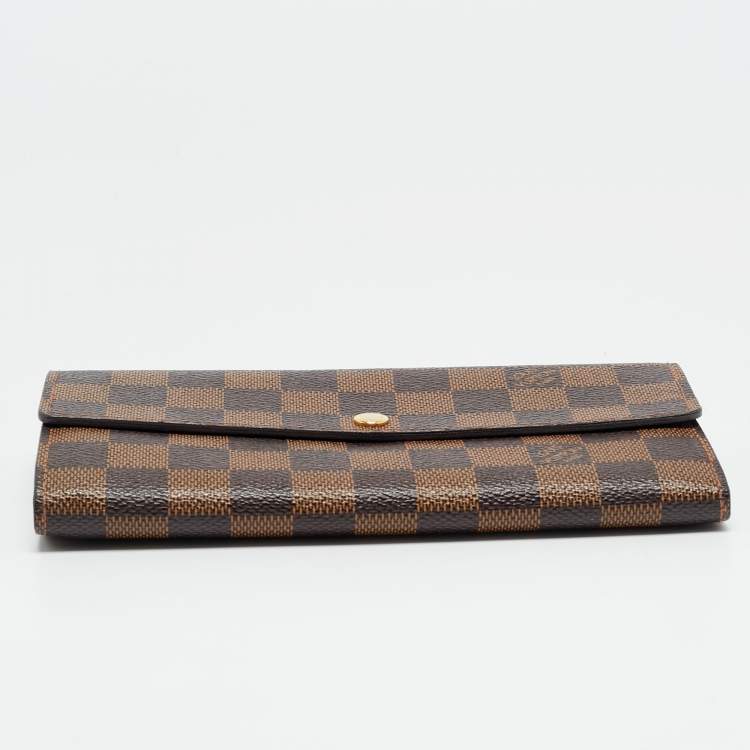 مملوكة مسبقًا Louis Vuitton Sarah Damier Ebene Canvas Wallet
