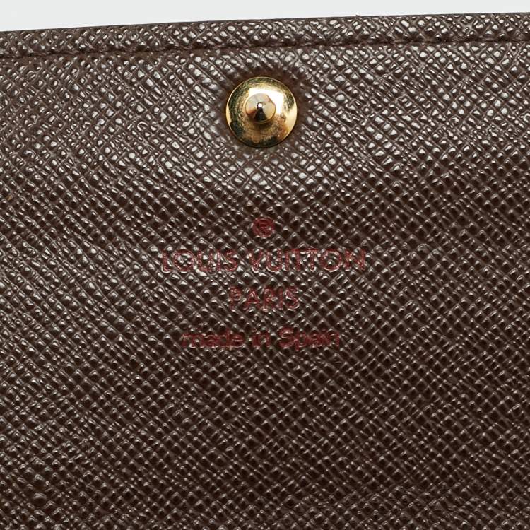 مملوكة مسبقًا Louis Vuitton Sarah Damier Ebene Canvas Wallet