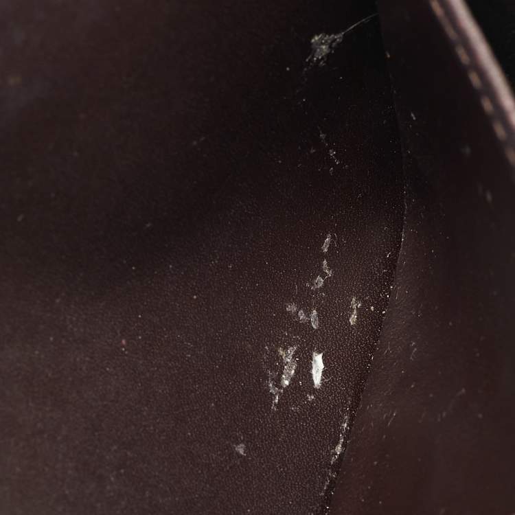 Pre Owned Louis Vuitton Sarah Amarante Monogram Vernis Wallet