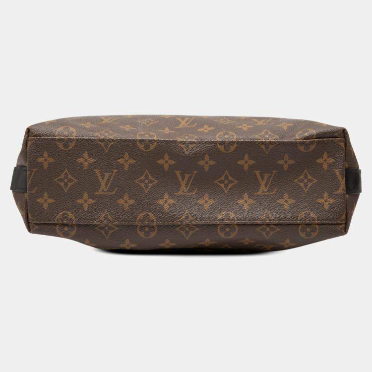 Pre Owned Louis Vuitton Black Brown Monogram Macassar Kitan